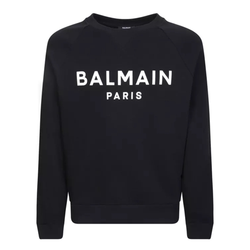 Balmain Round Neck Sweatshirt Black 