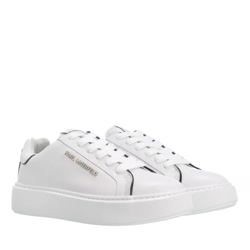 Karl Lagerfeld Maxi Kup Lo Lace Ii White Leather Low-Top Sneaker