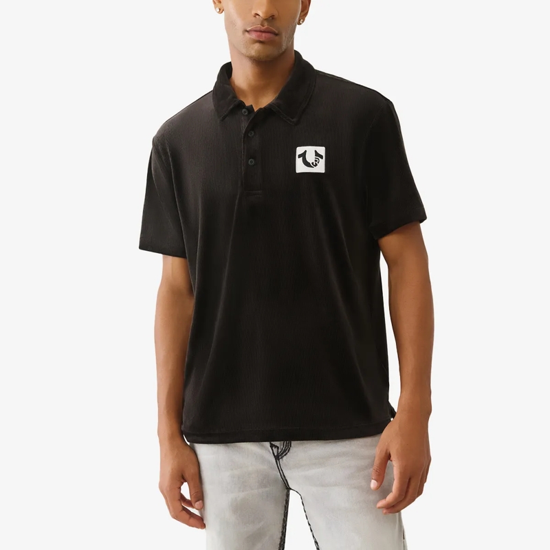 True Religion T-Shirt Poloshirt schwarz(Image 6)