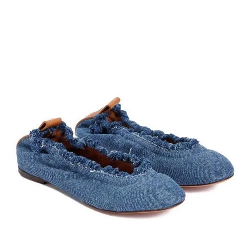 Lanvin Denim Blue Cotton Ballerinas Blue Ballerina