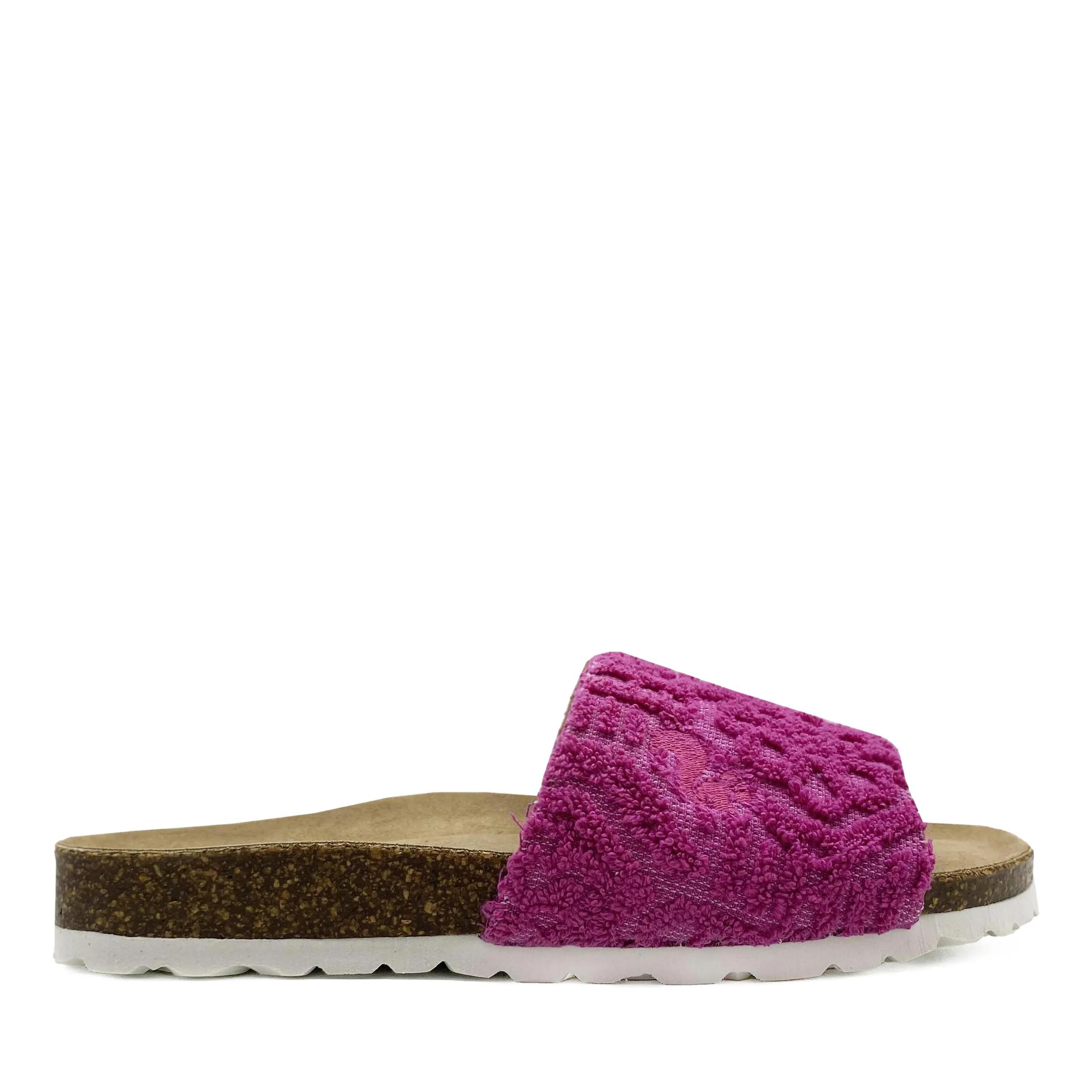 thies Sneakers - thies 1856 ® Eco Bio Terry Slide vegan orchid pink - Gr. 41 (EU) - in Rosa - für Damen