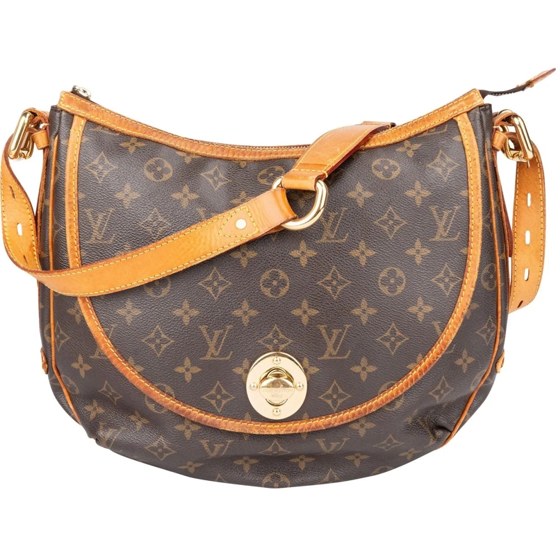 Louis Vuitton Schultertasche Louis Vuitton Canvas Monogram Tulum GM Crossbody B braun