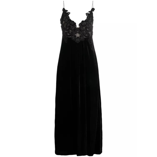 Zimmermann Sensory Velvet Black Midi Dress Black 