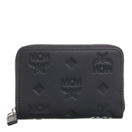 MCM Aren Ebmn Lthr Zip Around Black Portemonnaie mit Zip-Around-Reißverschluss