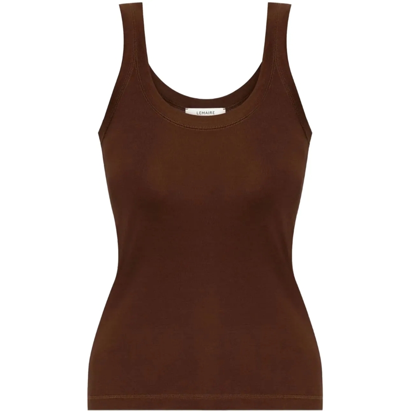 Lemaire T-Shirt Rib Tank Top Brunette braun