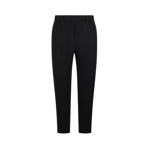 ISSEY MIYAKE PLEATS PLEASE  Pleated Trousers Black