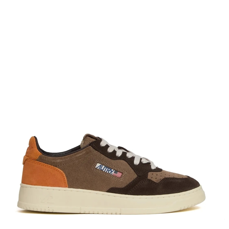 Autry International Sneaker basse Medalist Low Tricolor Suede Sneakers Brown