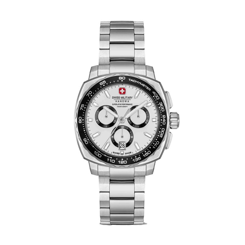 Swiss Military Hanowa Automatikuhr Quarzuhr Speedwell silber