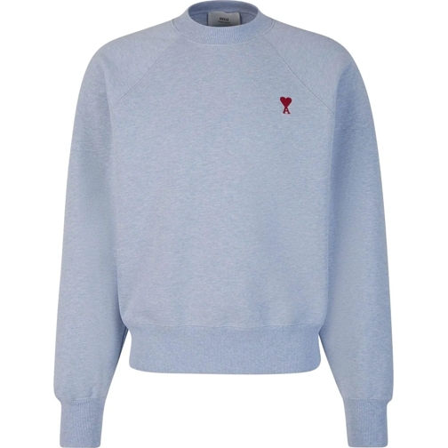 AMI Paris  Logo Crewneck Sweatshirt blau