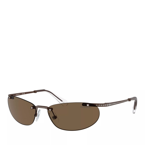 Swarovski 0SK7019 59 400273 Matte Brown Sunglasses