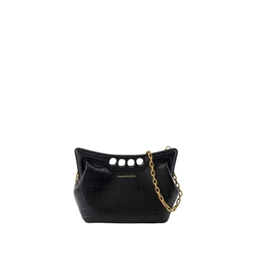 Alexander McQueen Schoudertas Peak Bag - Synthetic Leather - Black Black