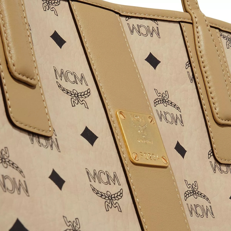 MCM Shopper Liz Shopper Beige+Black(Image 5)