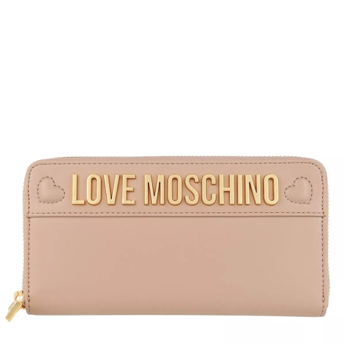 Love Moschino Wallet Taupe Zip-Around Wallet