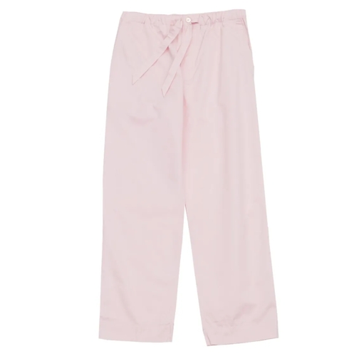 Tekla  Pink Satin Pajama Bottoms Pink