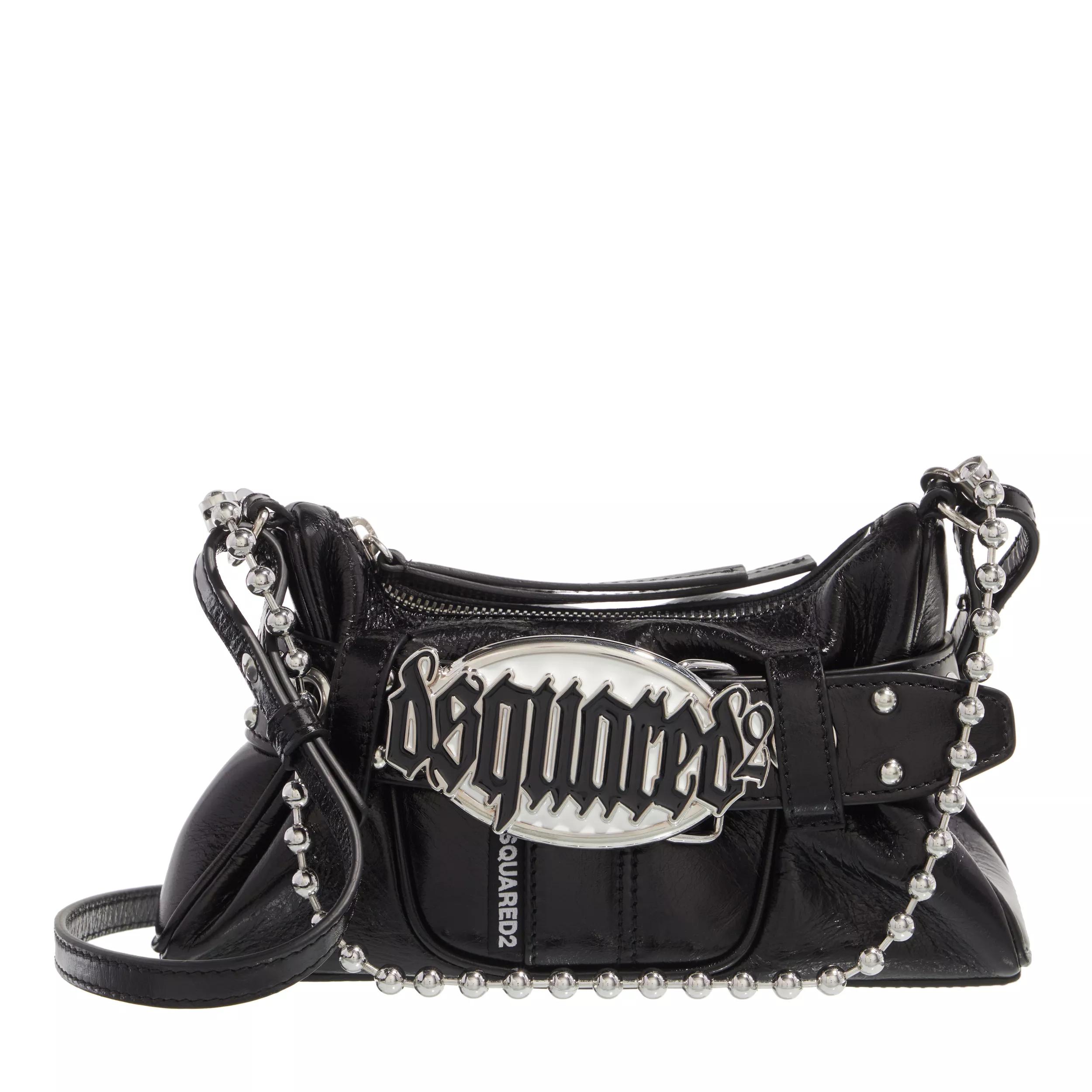 Dsquared2 Gothic Dsquared2 Belt Clutch Black Crossbody Bag