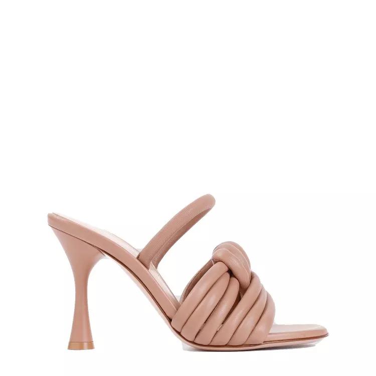 Thumbnail - Gianvito Rossi Sandalen - Praline Brown Nappa Leather Sandal - Gr. 40 (EU) - in Braun - für Damen