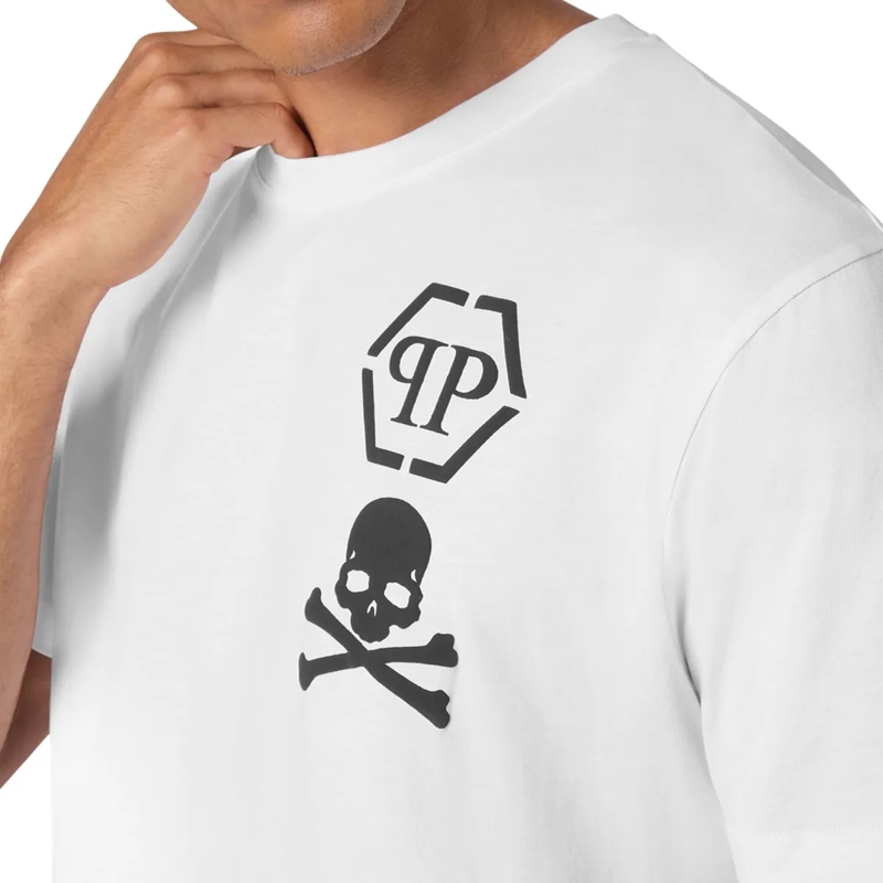 Philipp Plein T-Shirt T-Shirt Skull&Bones weiss(Image 5)