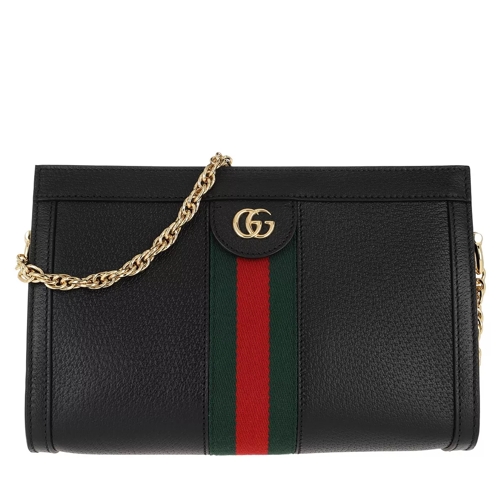 Gucci Ophidia Small Shoulder Bag Leather Black Crossbodytas