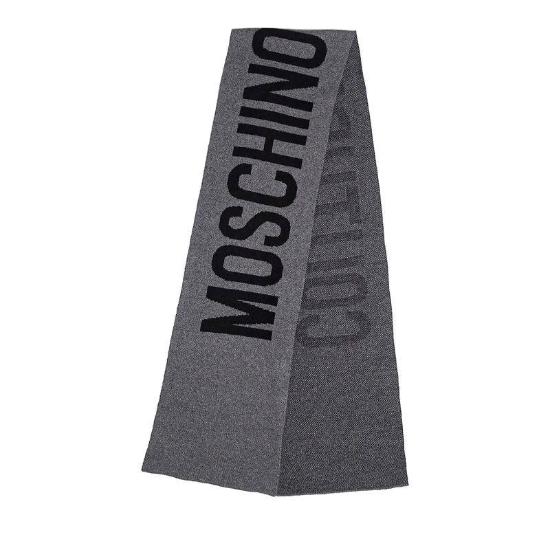 Moschino Leichter Schal Scarf Grey