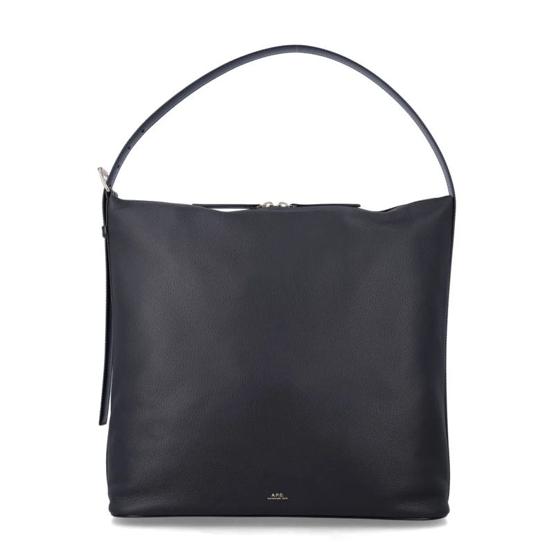 A.P.C. Sac à bandoulière Vera Maxi Smooth Leather Bag Black