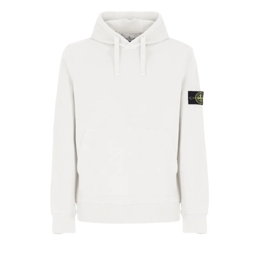 Stone Island Hoodie White Cotton Hoodie With Logo White