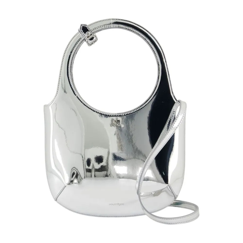 Courrèges Schultertasche Holy Mirror Purse - Courreges - Synthetic Silver