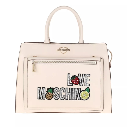 Love Moschino Avorio Logo Bag Avorio Axelremsväska