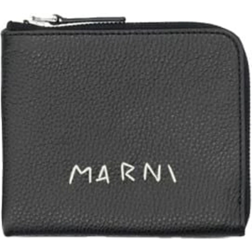 Marni Bi-Fold Portemonnaie black wallet schwarz