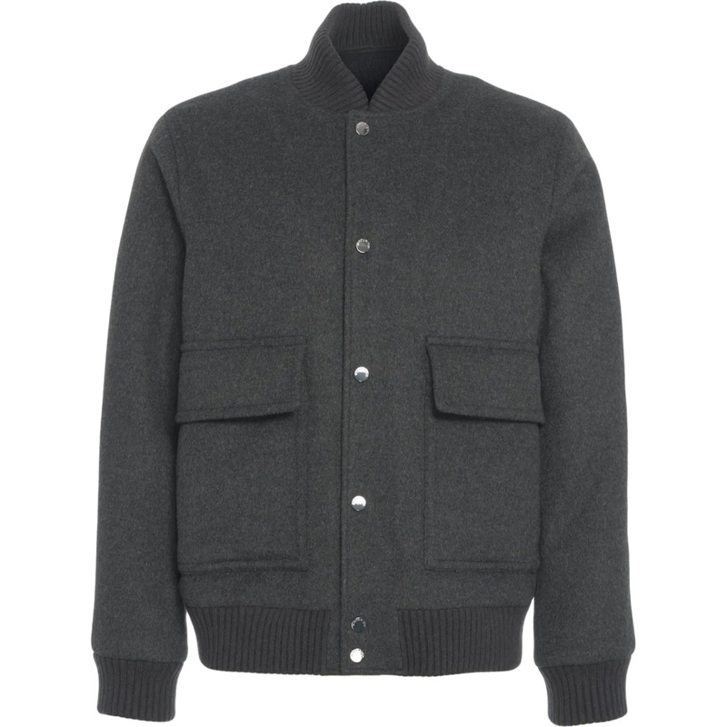 Woolrich Doudoune Wool blend bomber jacket 'Miles' grau