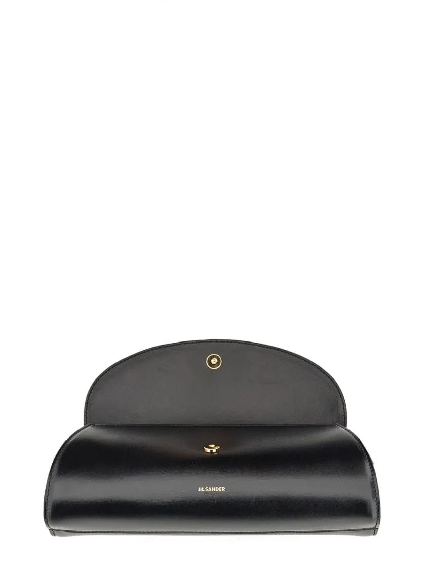 Jil Sander Hobo bags "Cannolo" Small Bag in zwart