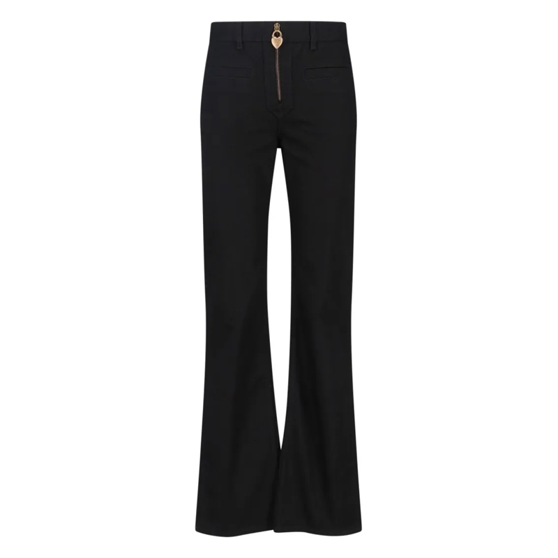 Chloé Jeans High-Waisted Slim Bootcut Jeans Blue