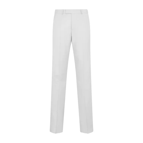 Christian Dior Grey Wool Pants Grey 