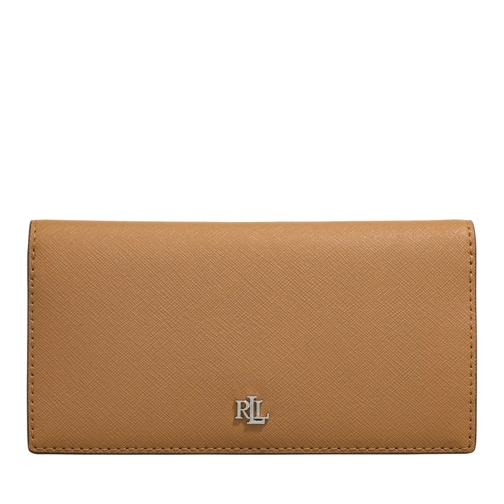 Lauren Ralph Lauren Slim Wallet Wallet Medium Camel/Silver Portafoglio a due tasche