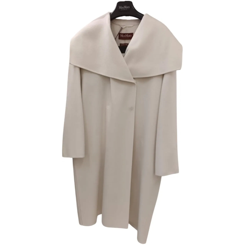 Max Mara Veste de transition Coats White weiß