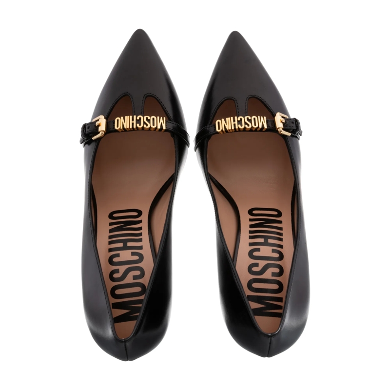 Moschino Pumps Mini Lettering Nero(Image 5)