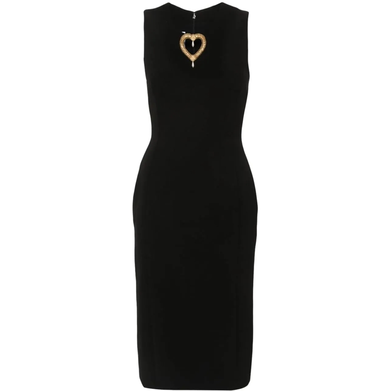 Moschino Robe midi Dresses Black schwarz