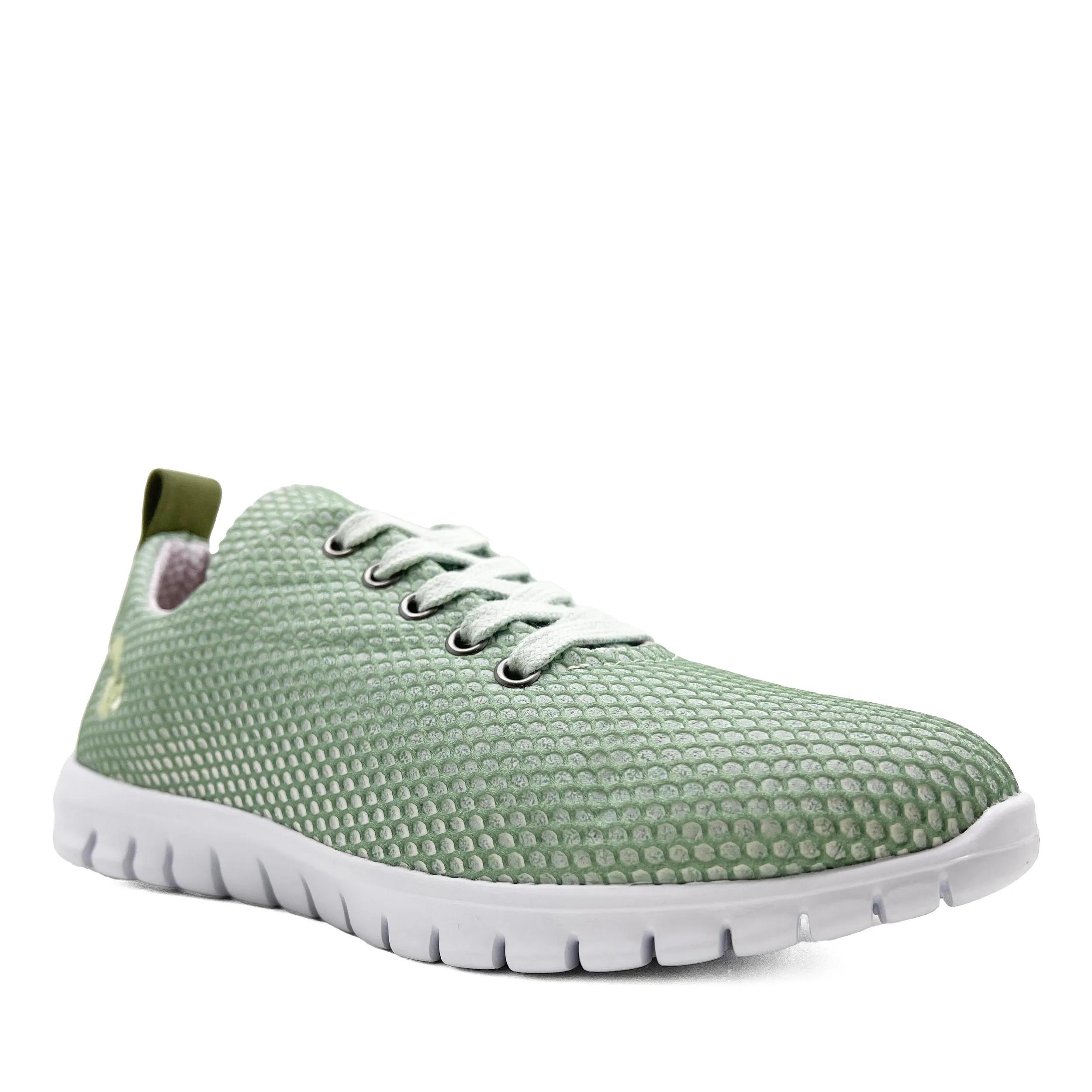 thies Sneakers - thies ® Reflexrunner emerald  vegan aus recycelte - Gr. 38 (EU) - in Grün - für Damen