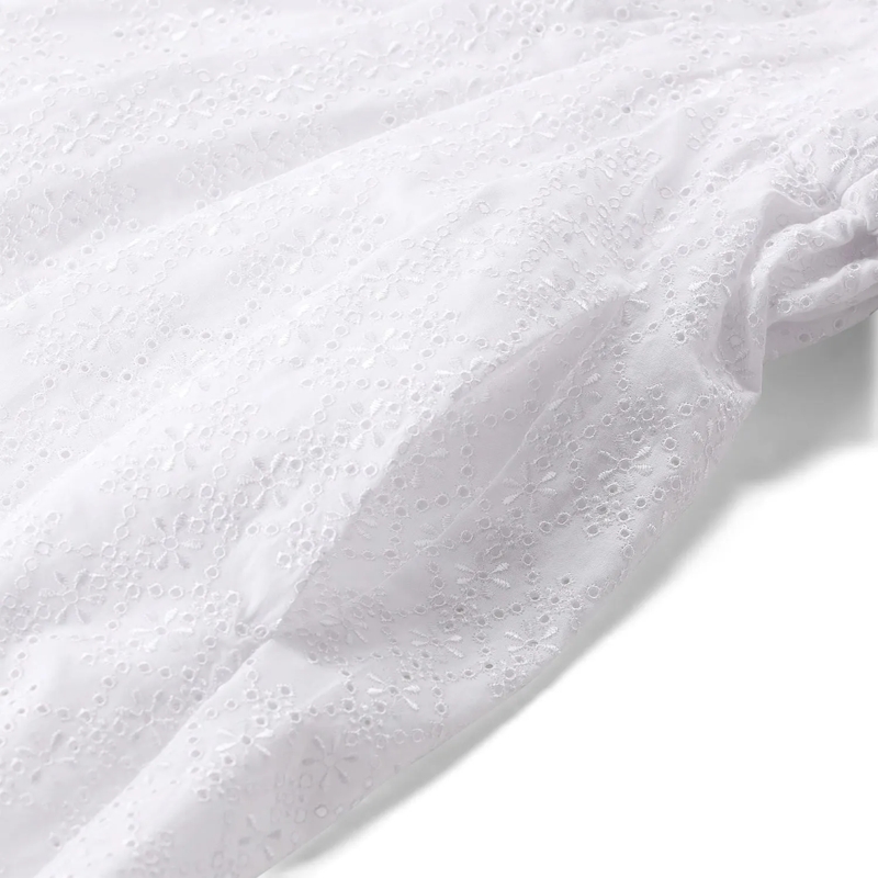 MSGM Maxirock Midirock mit Stickereien weiß(Image 4)