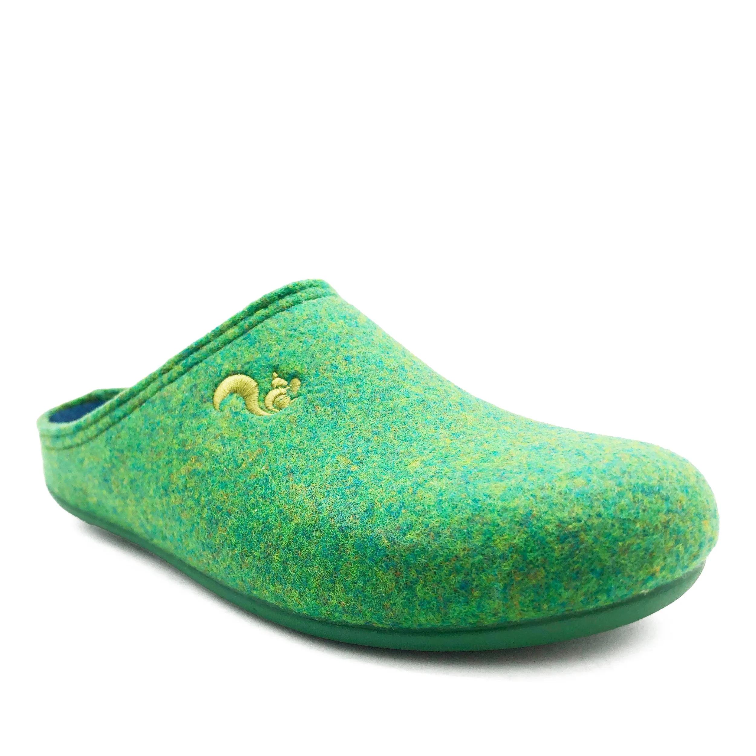 thies Sneakers - thies 1856 ® Recycled PET Slipper vegan verde gree - Gr. 36 (EU) - in Grün - für Damen