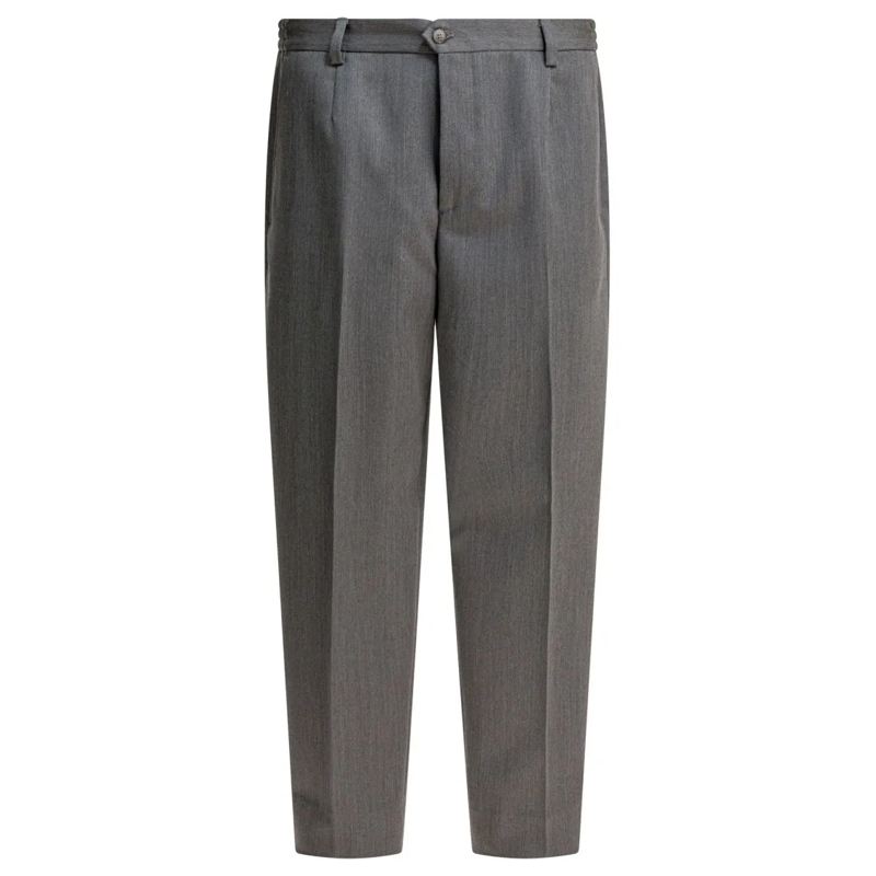 Briglia Pantalon de costume Tailored Grey Trousers In Fine Virgin Wool Grey