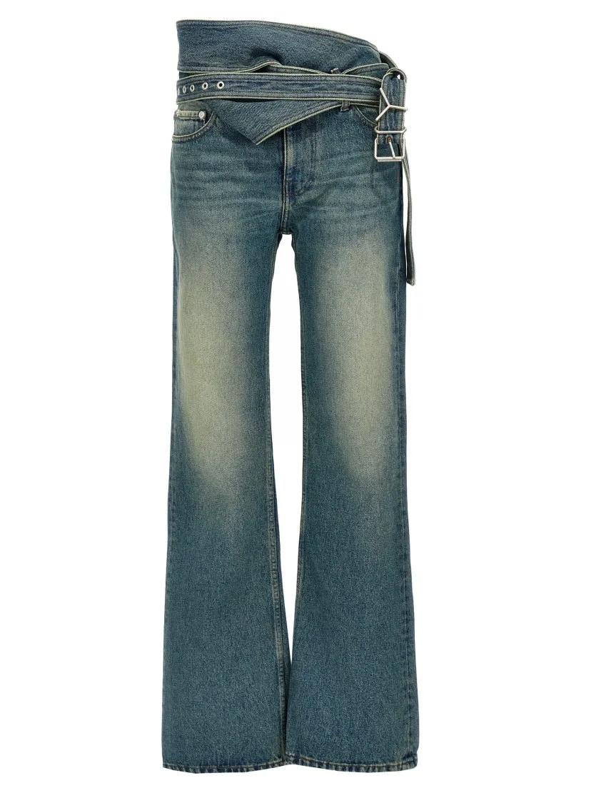 Thumbnail - Paris Best - Wrap Belt' Jeans - Größe 25 - blau