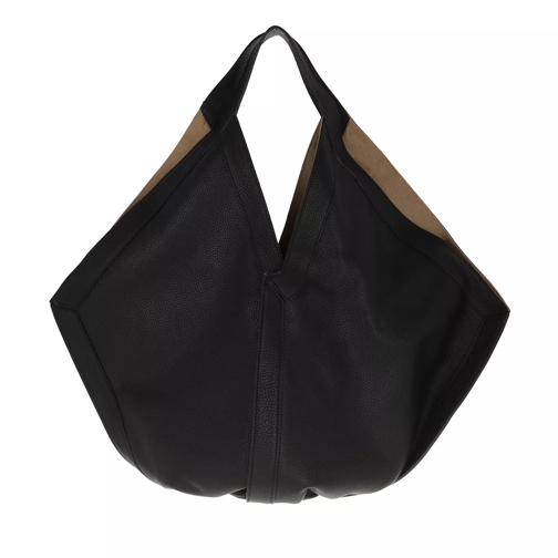 Borbonese Medium Augusta Bag Black Hobo Bag