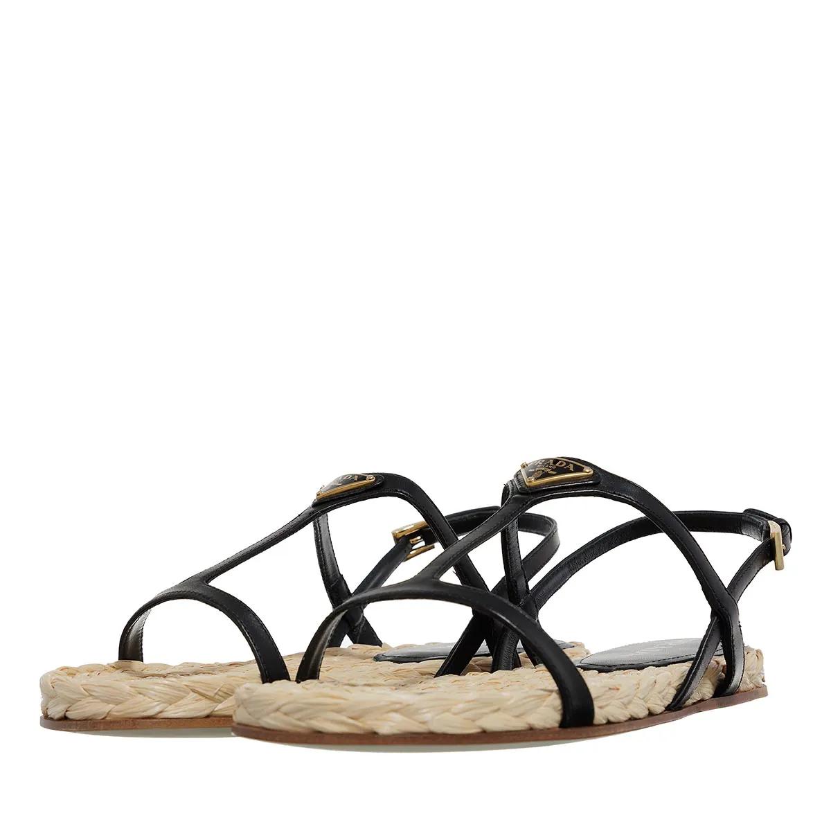 Prada Sandalen & Sandaletten - Nappa Sandale - Gr. 37 (EU) - in Schwarz - für Damen