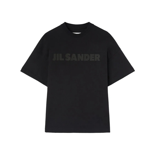 Jil Sander T-shirts Relaxed-Fit Black Cotton T-Shirt Black