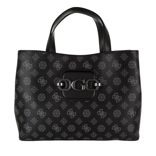 Guess Hensely G Logo Girlfriend Satchel Coal Multi Tote