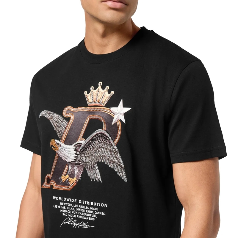 Philipp Plein T-Shirt T-Shirt Round Neck Ss Eagle schwarz(Image 5)