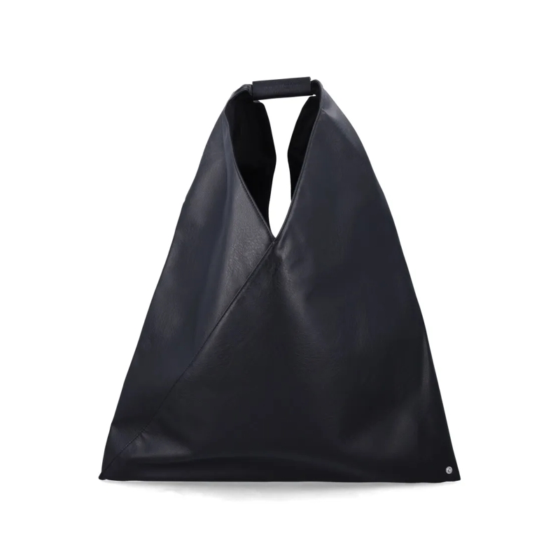 MM6 Maison Margiela Tote Japanese Leather-Effect Bag Black