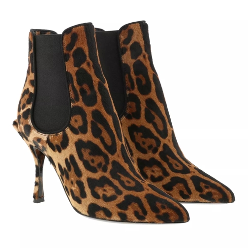 Dolce&Gabbana Leopard Booties Brown Stiefelette