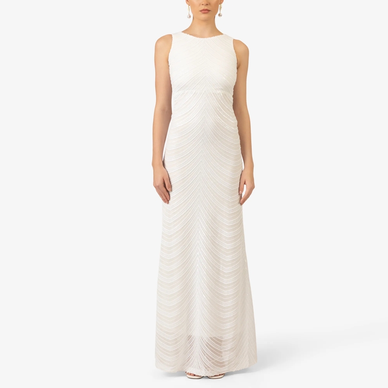 Kraimod Abendkleid Paillettenkleid weiss(Image 3)
