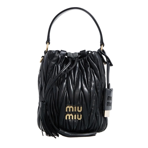 Miu Miu Bucket Bag Bucket With String Bag Nero